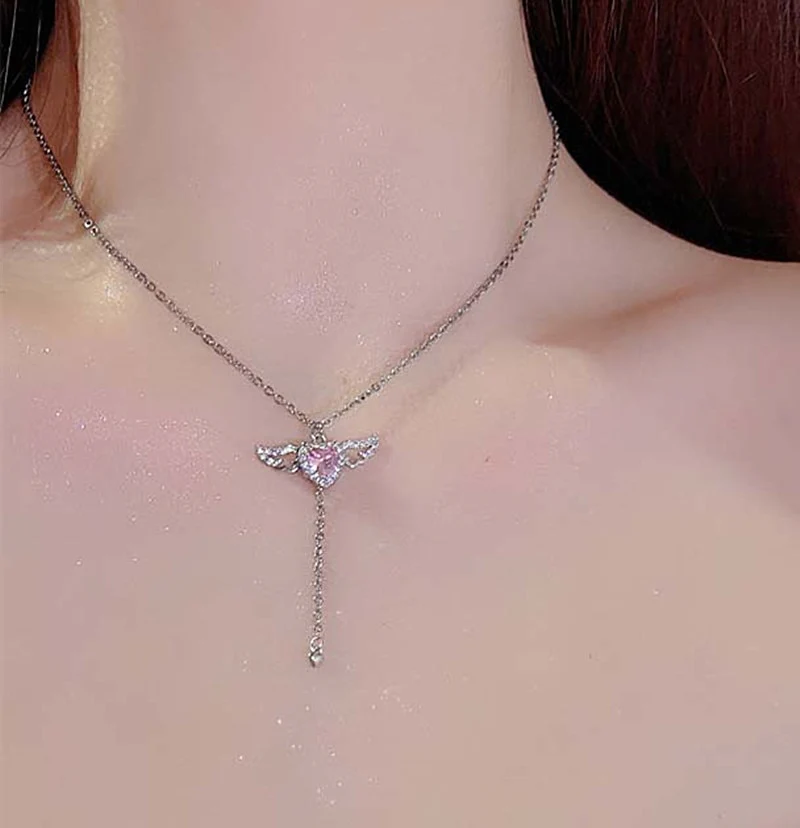 Heart & Angel Wings Pendant - Image 5