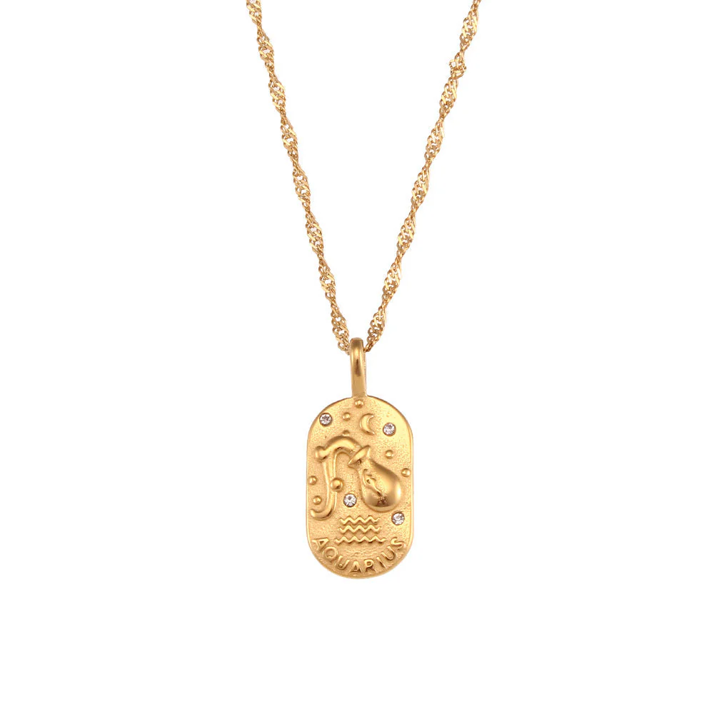 Aquarius - Baroque Constellation Necklace - Image 3