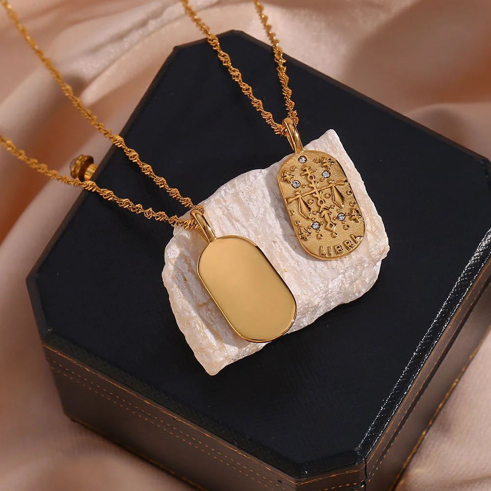 Baroque Constellation Necklace - 12 Zodiac Sign - Image 13