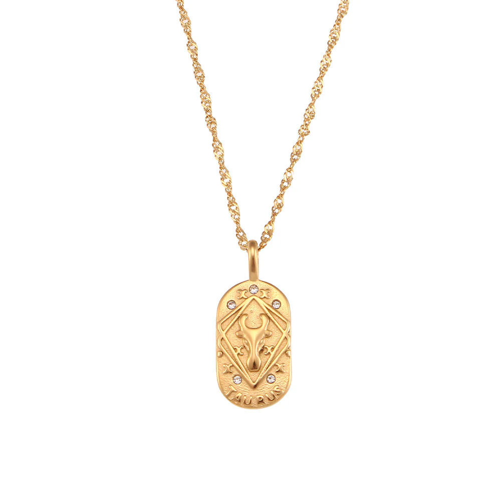 Baroque Constellation Necklace - 12 Zodiac Sign - Image 18