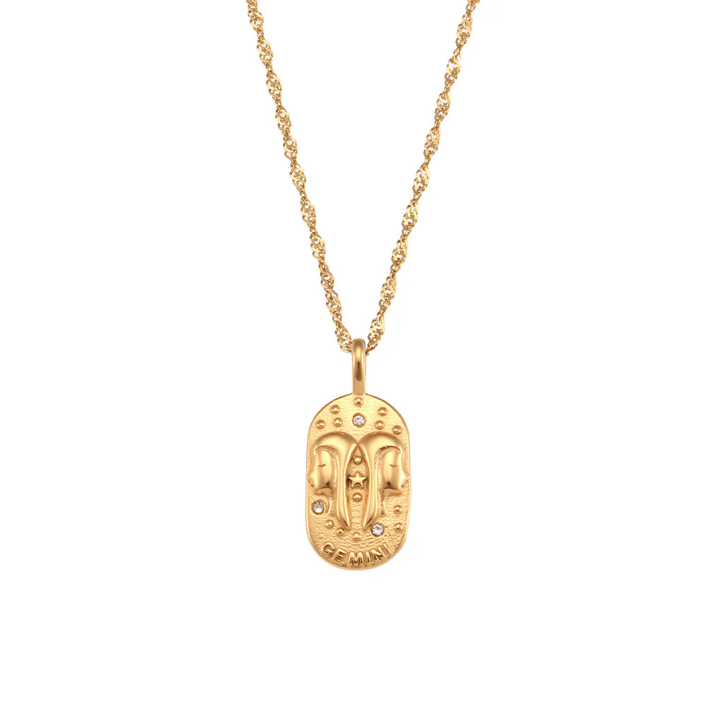 Baroque Constellation Necklace - 12 Zodiac Sign - Image 22