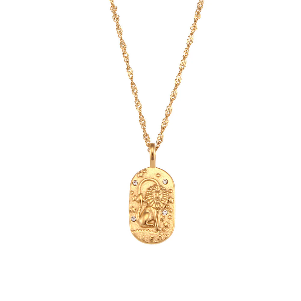 Baroque Constellation Necklace - 12 Zodiac Sign - Image 25