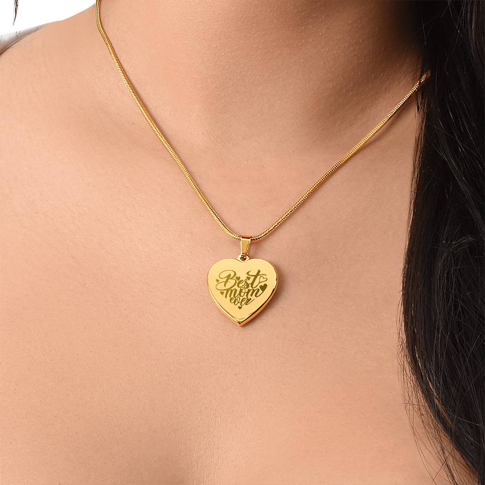 Best Mom Ever - Custom Engraved Necklace - Image 12