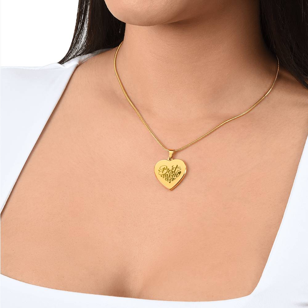 Best Mom Ever - Custom Engraved Necklace - Image 14