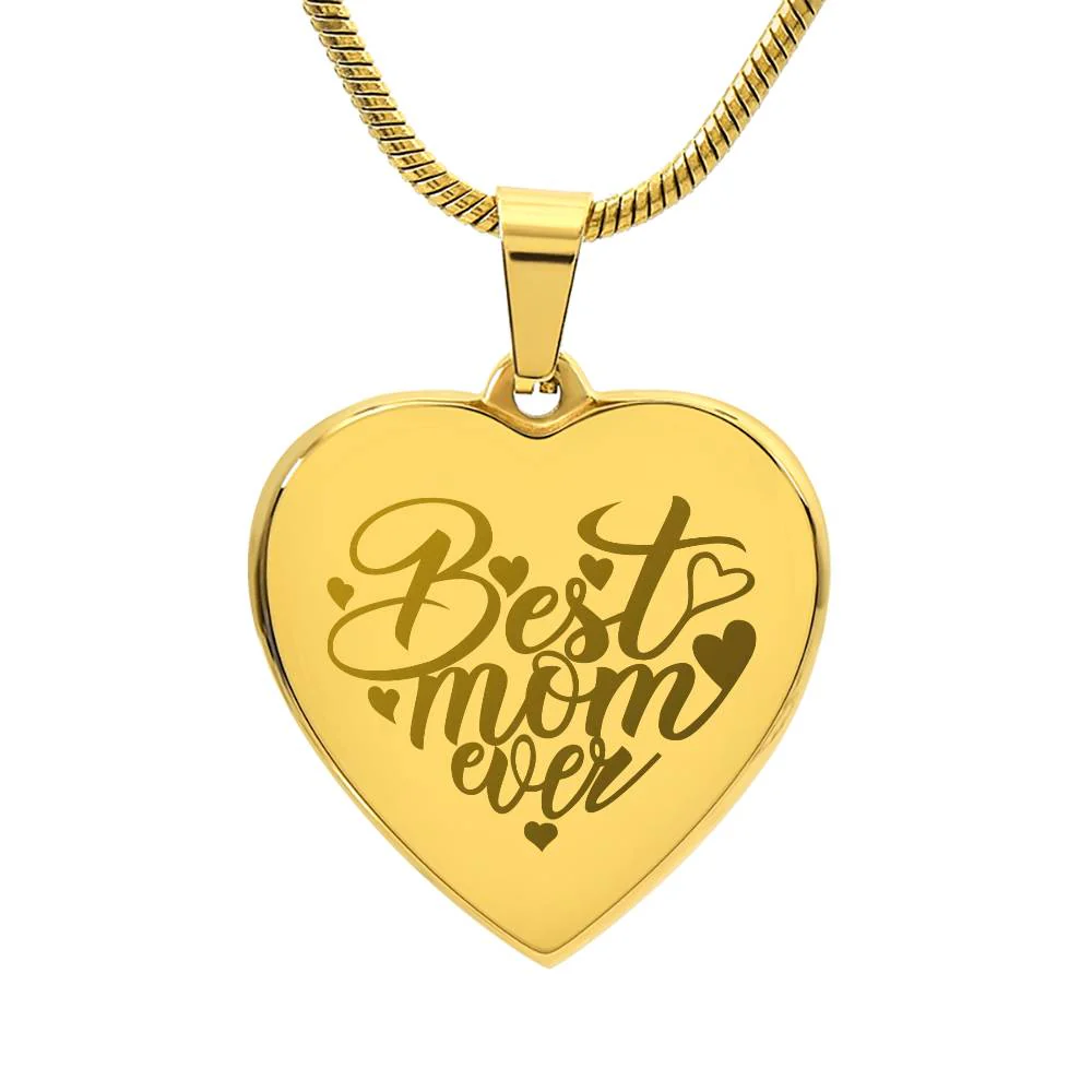 Best Mom Ever - Custom Engraved Necklace - Image 4