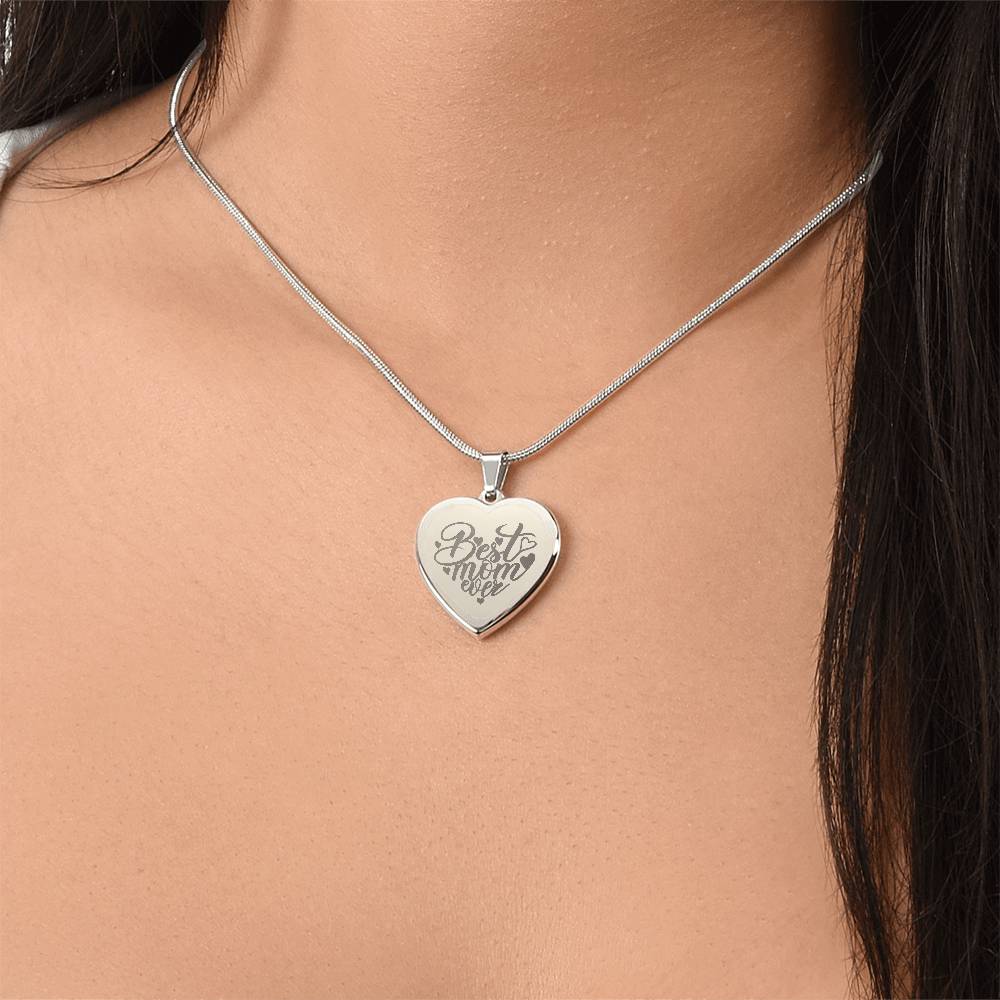 Best Mom Ever - Custom Engraved Necklace - Image 7
