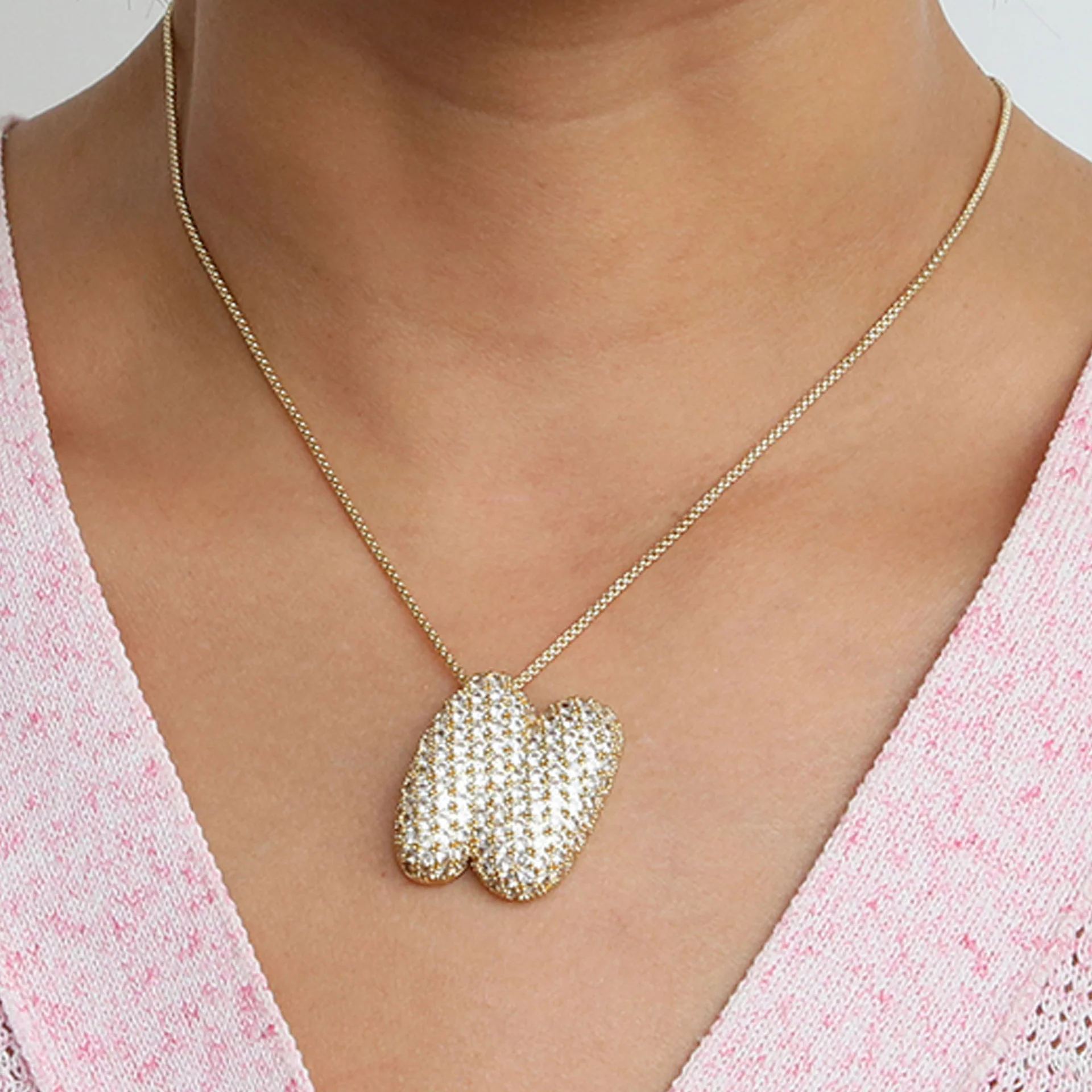 Bubble Initial Letter Necklace - Image 14