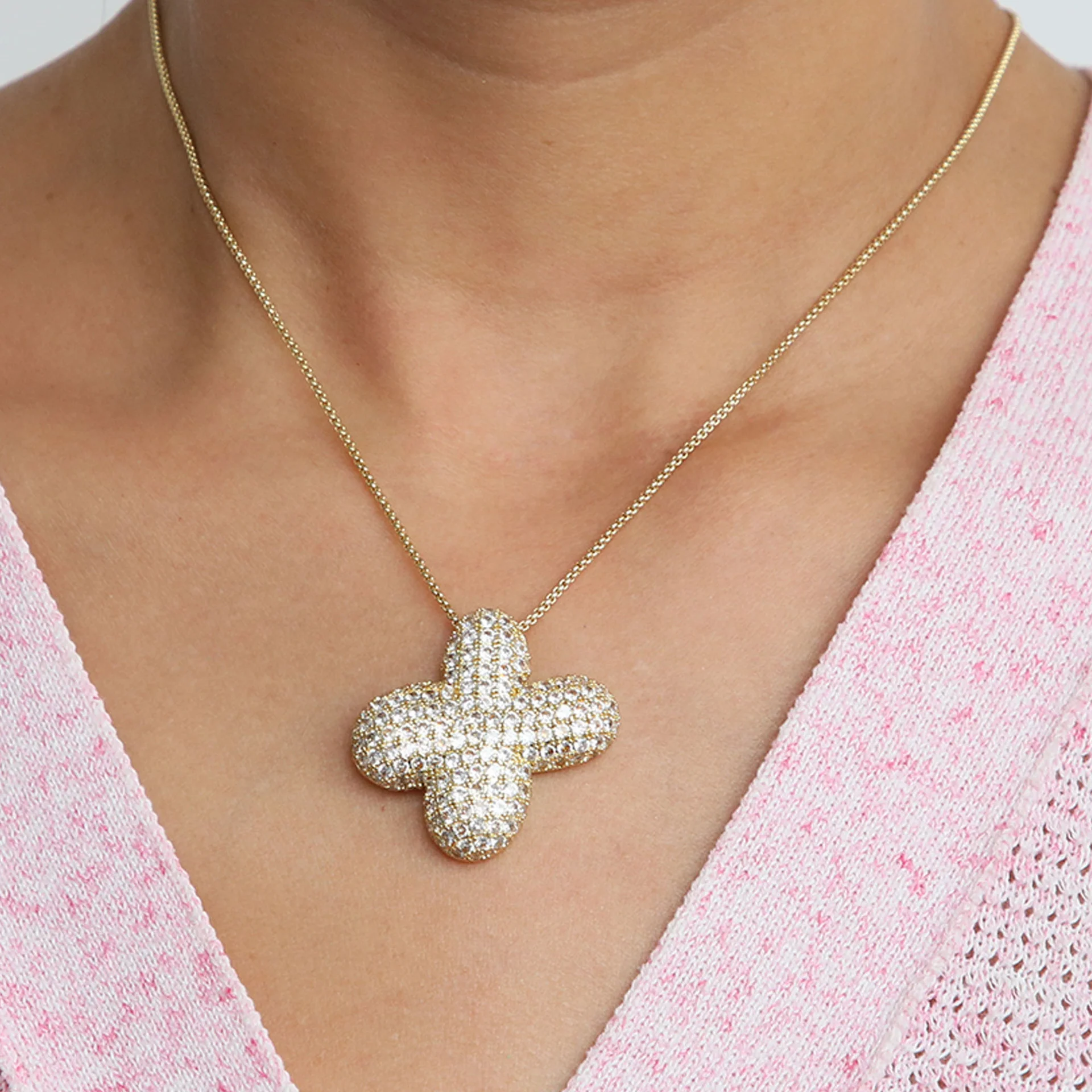 Bubble Initial Letter Necklace - Image 19