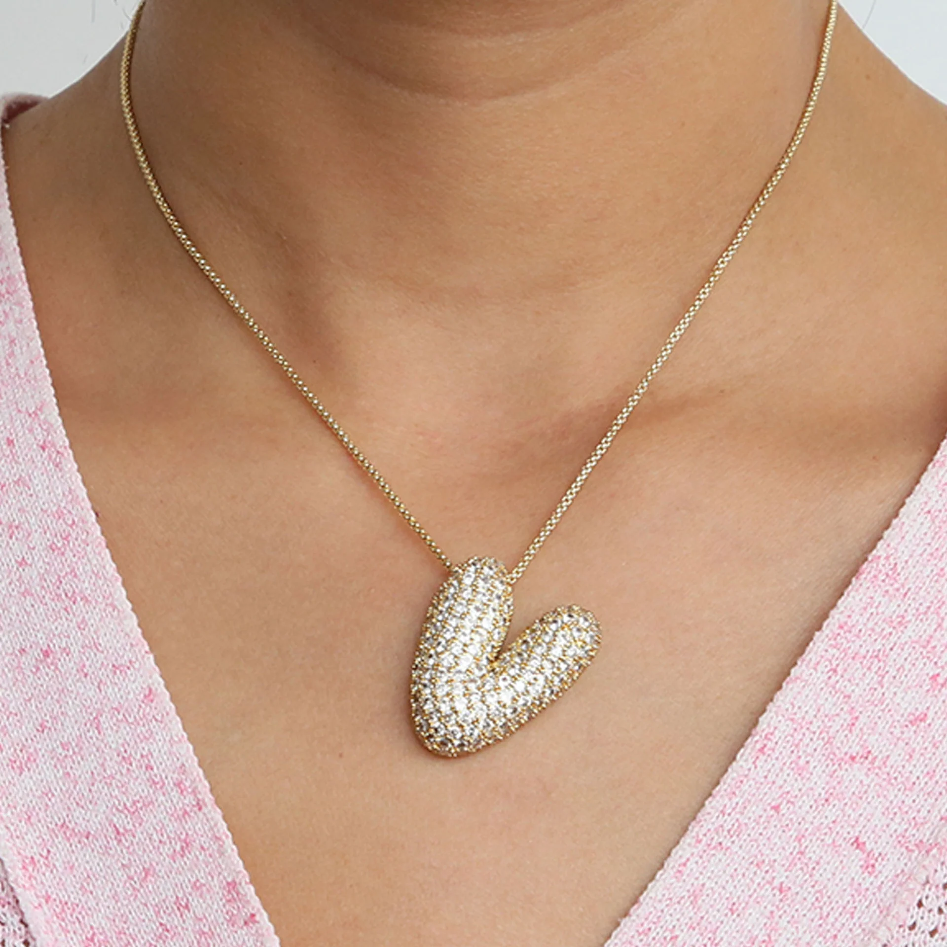 Bubble Initial Letter Necklace - Image 27