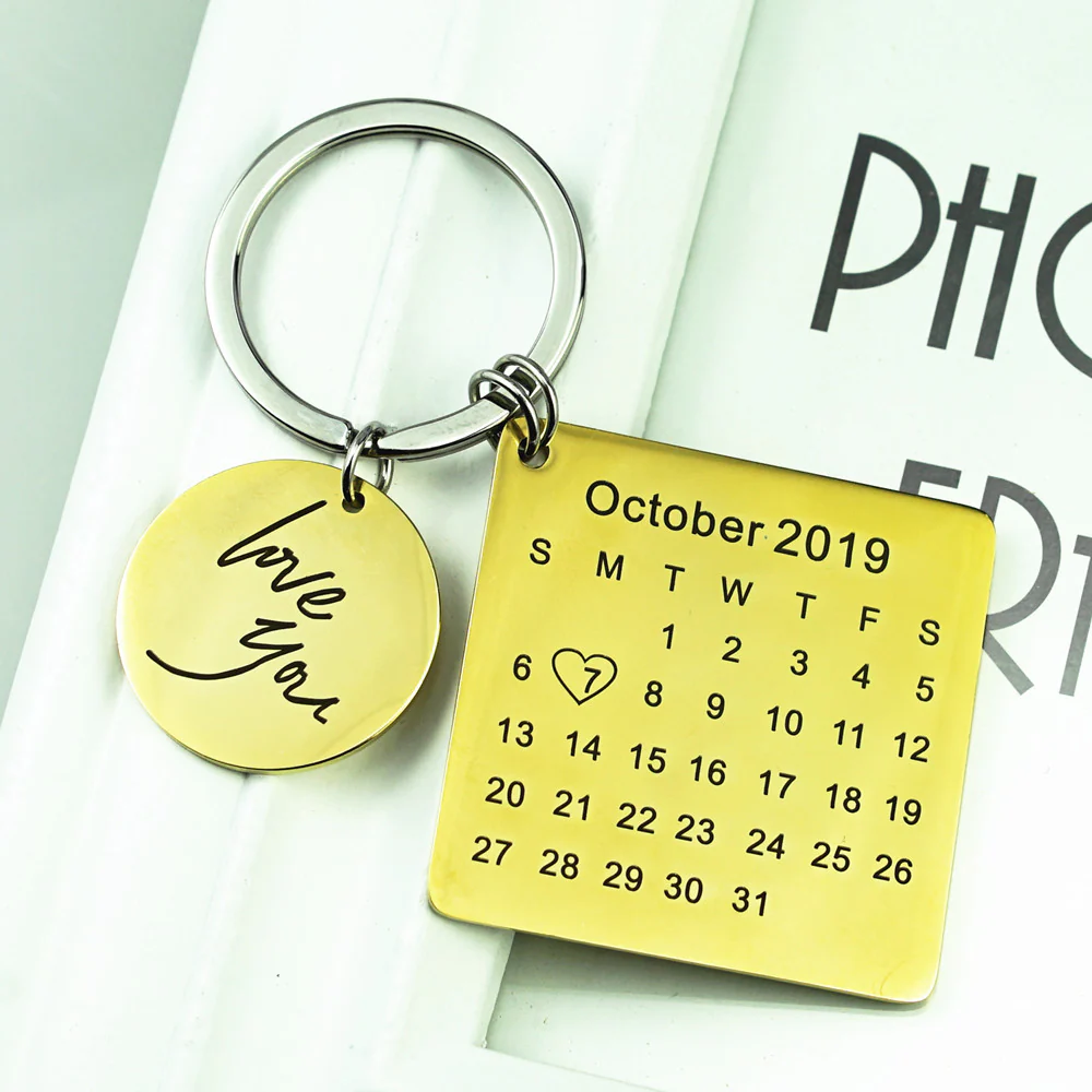 Personalised Special Date Keychain - Image 2
