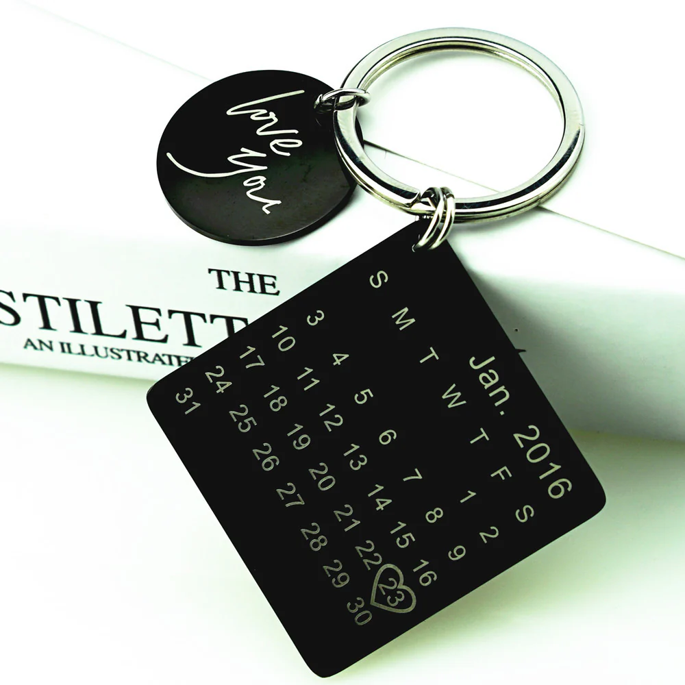 Personalised Special Date Keychain - Image 3