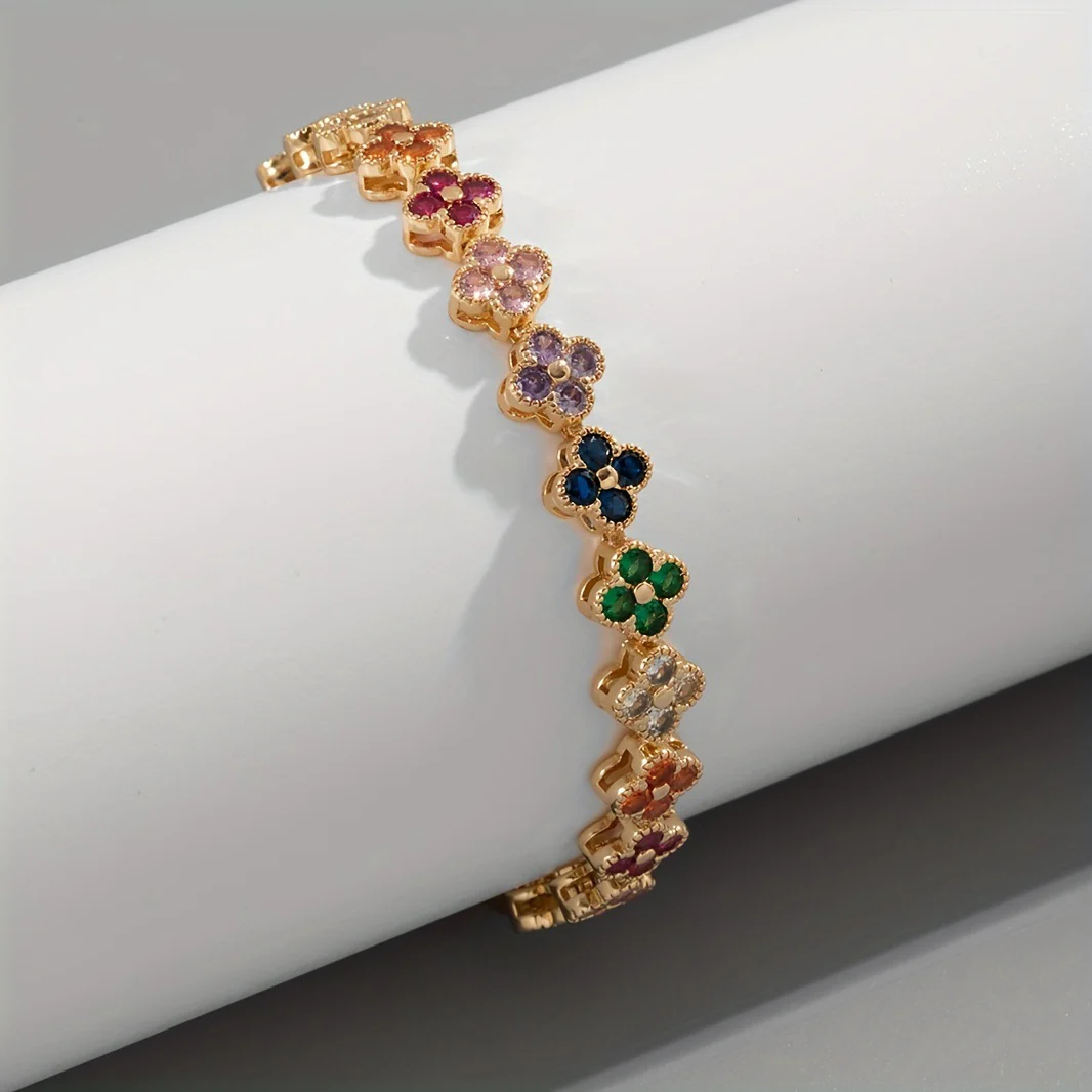 Dainty Clover Bracelet - Image 5