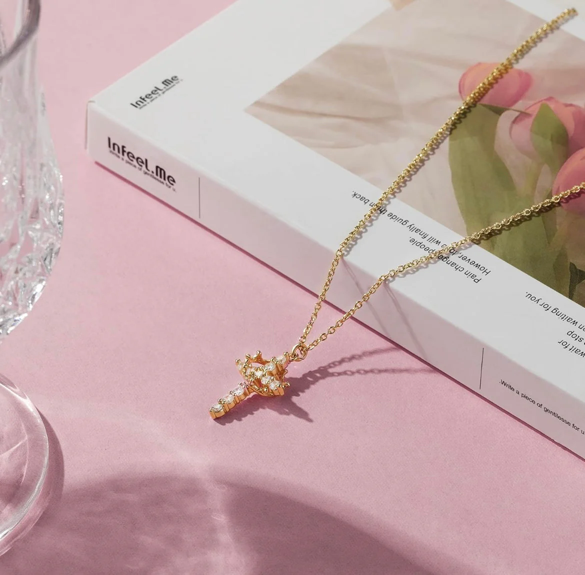 Noble Cross Crown Necklace - Image 3