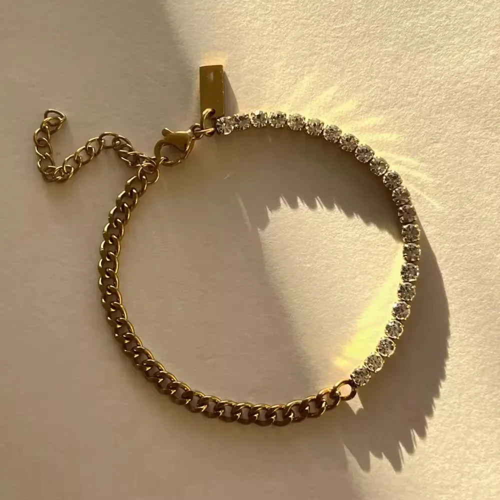 Cuban Tennis Chain Mix Bracelet - Image 2