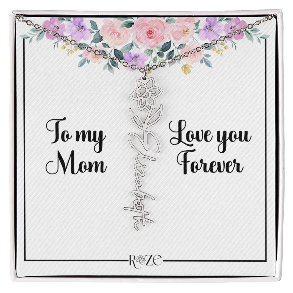 Custom Name Birth Month Neckace for Mother's Day - Image 3