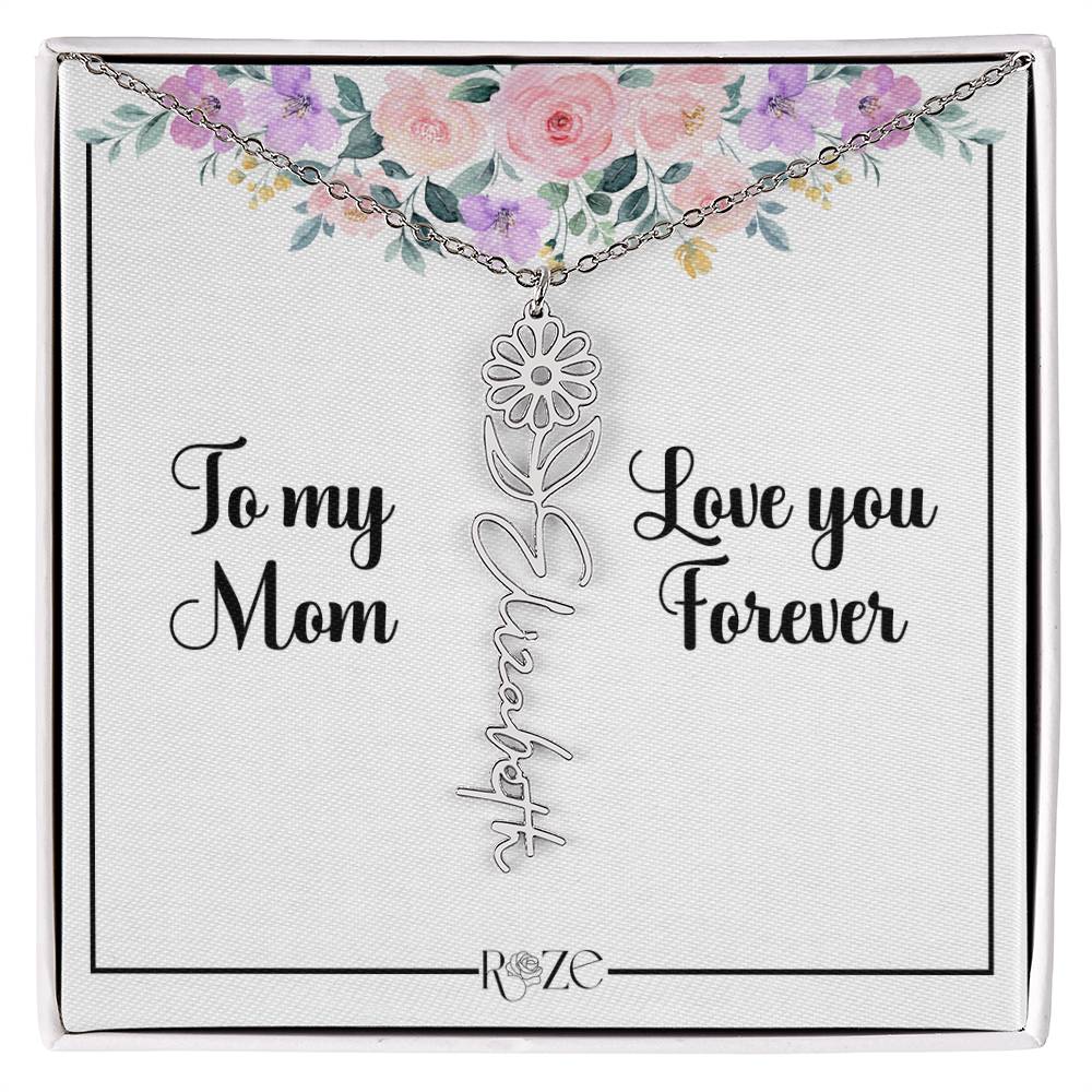 Custom Name Birth Month Neckace for Mother's Day - Image 4