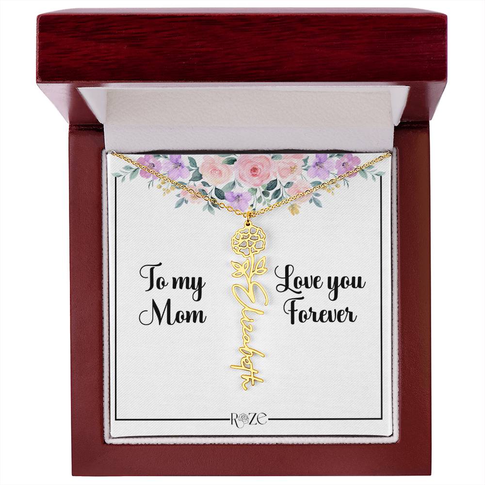 Custom Name Birth Month Neckace for Mother's Day - Image 46