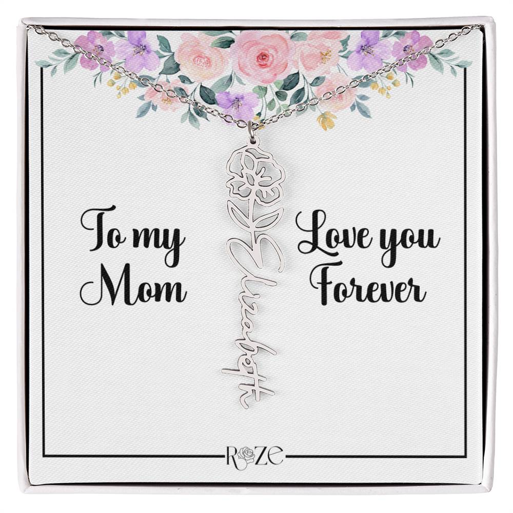 Custom Name Birth Month Neckace for Mother's Day - Image 8