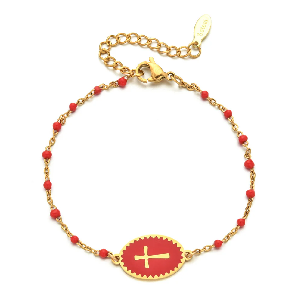 Dainty Cross Bracelet - Image 10