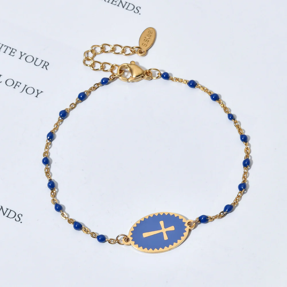 Dainty Cross Bracelet - Image 4