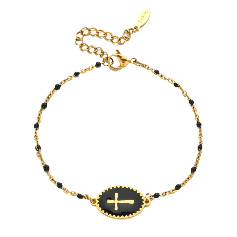 Dainty Cross Bracelet - Image 5