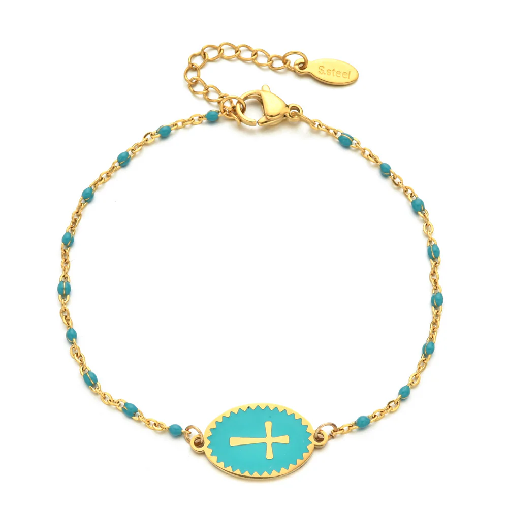 Dainty Cross Bracelet - Image 6