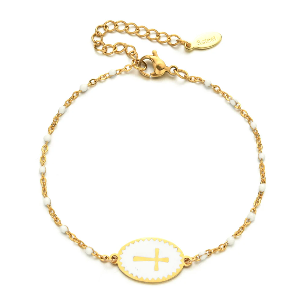 Dainty Cross Bracelet - Image 7