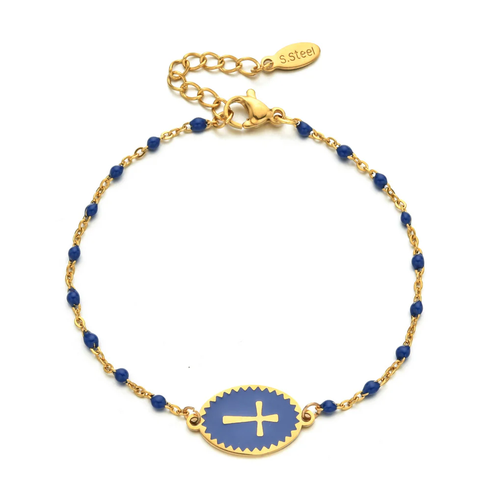 Dainty Cross Bracelet - Image 9