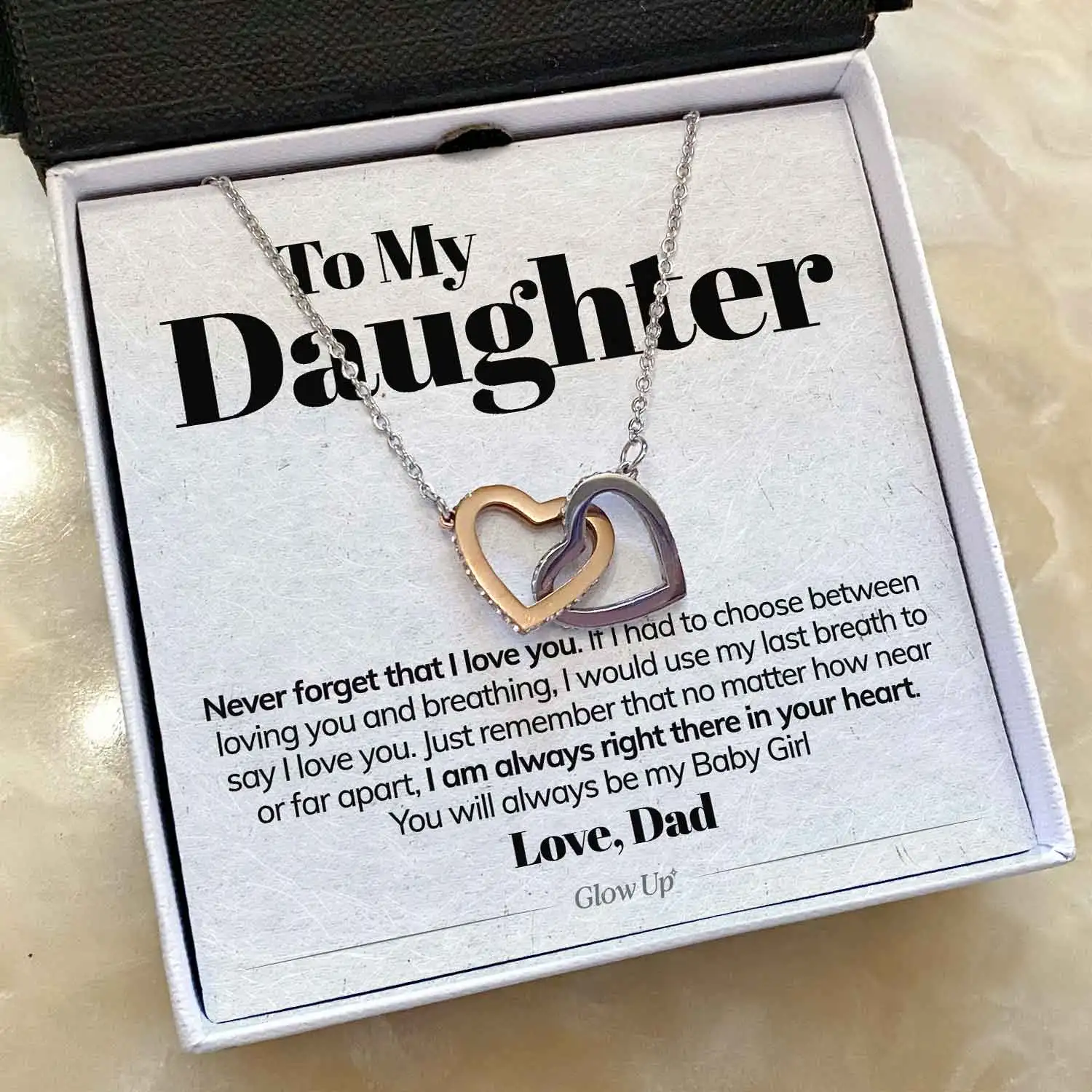 To My Daughter - Special Necklace with Gift Box - Image 4