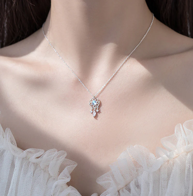 Dreamcatcher Moonstone Necklace - Image 3