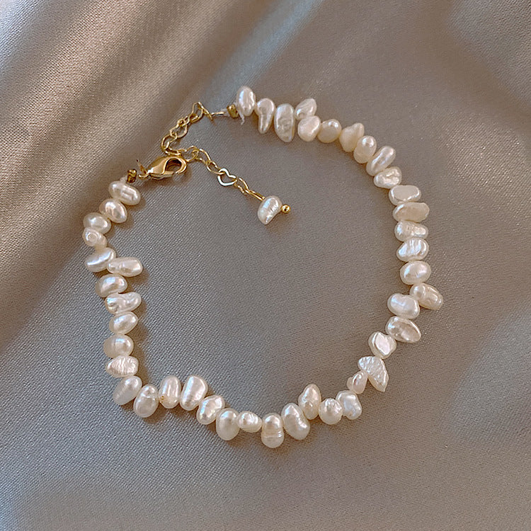 Freshwater pearl bracelet gold plating - Image 3