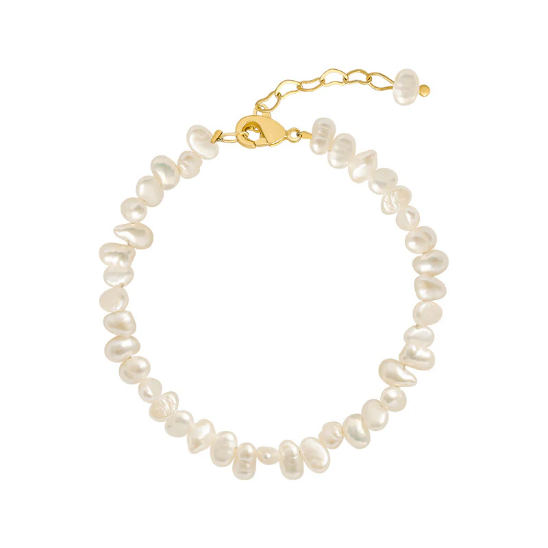 Freshwater pearl bracelet gold plating - Image 4