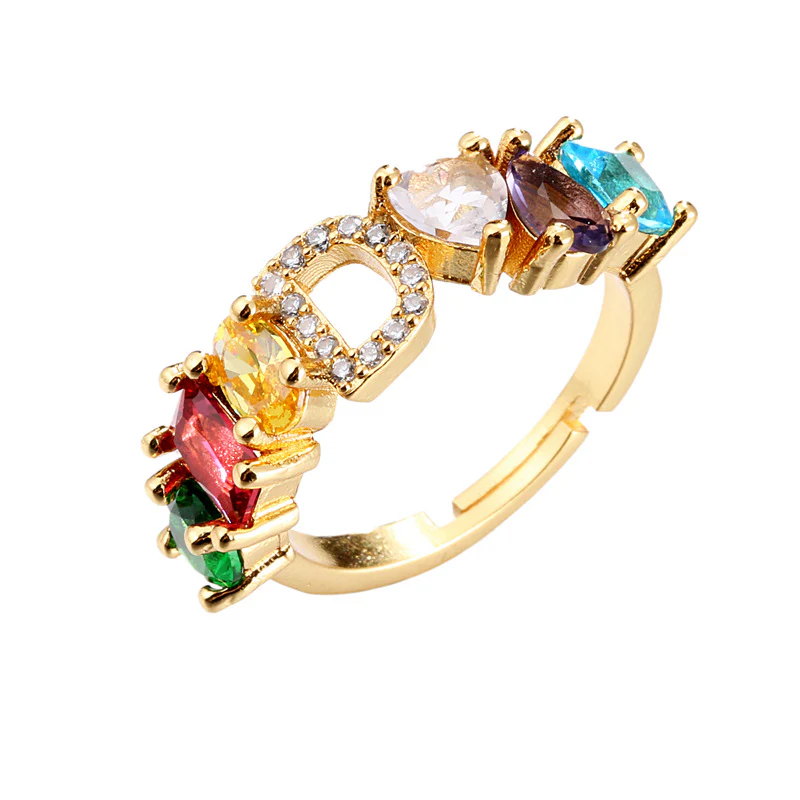 Initial Letter Ring Adjustable - Image 9