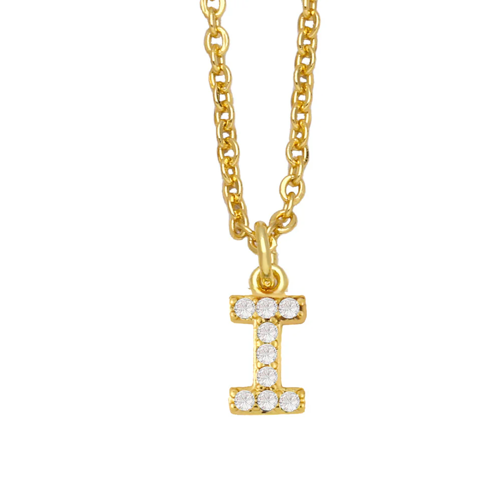 Initial Letter with Zircon Necklace - Image 11