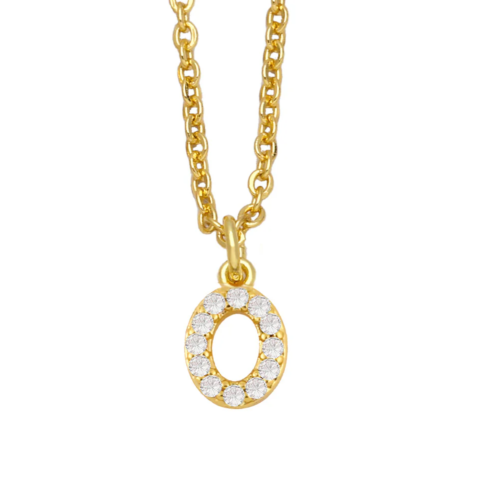 Initial Letter with Zircon Necklace - Image 17