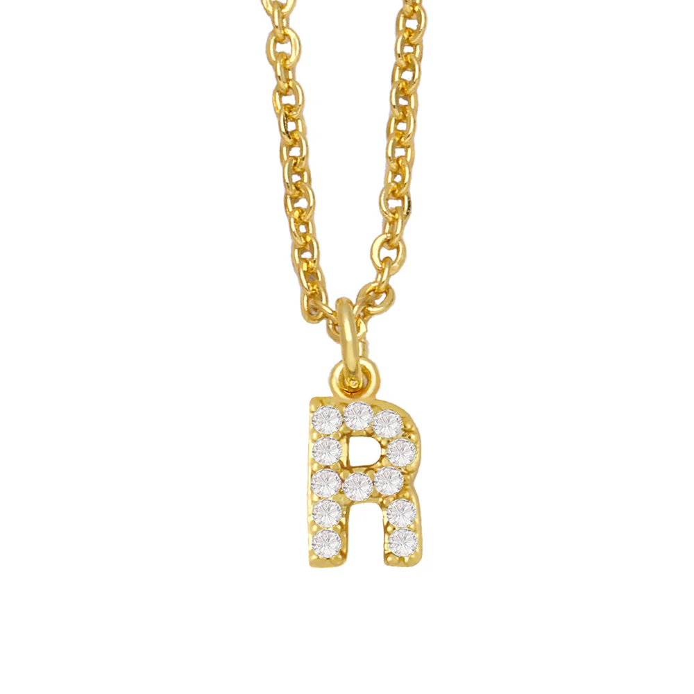 Initial Letter with Zircon Necklace - Image 18