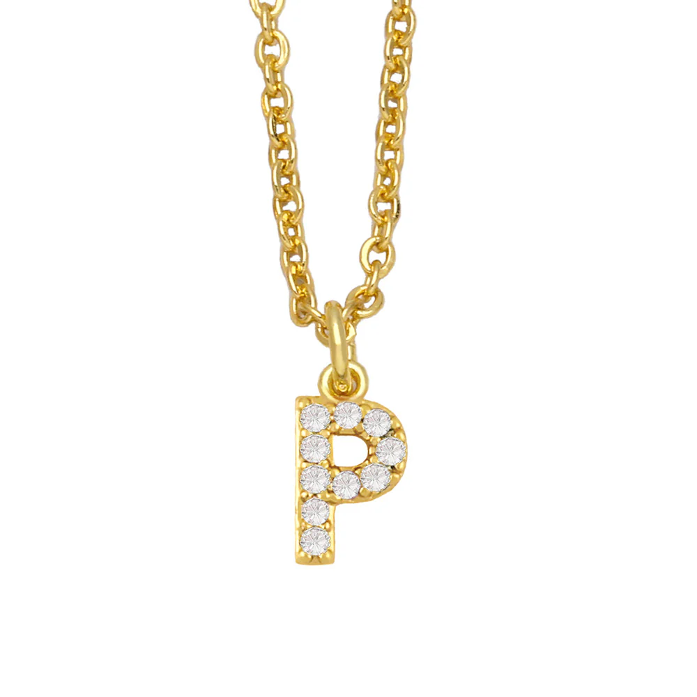 Initial Letter with Zircon Necklace - Image 19