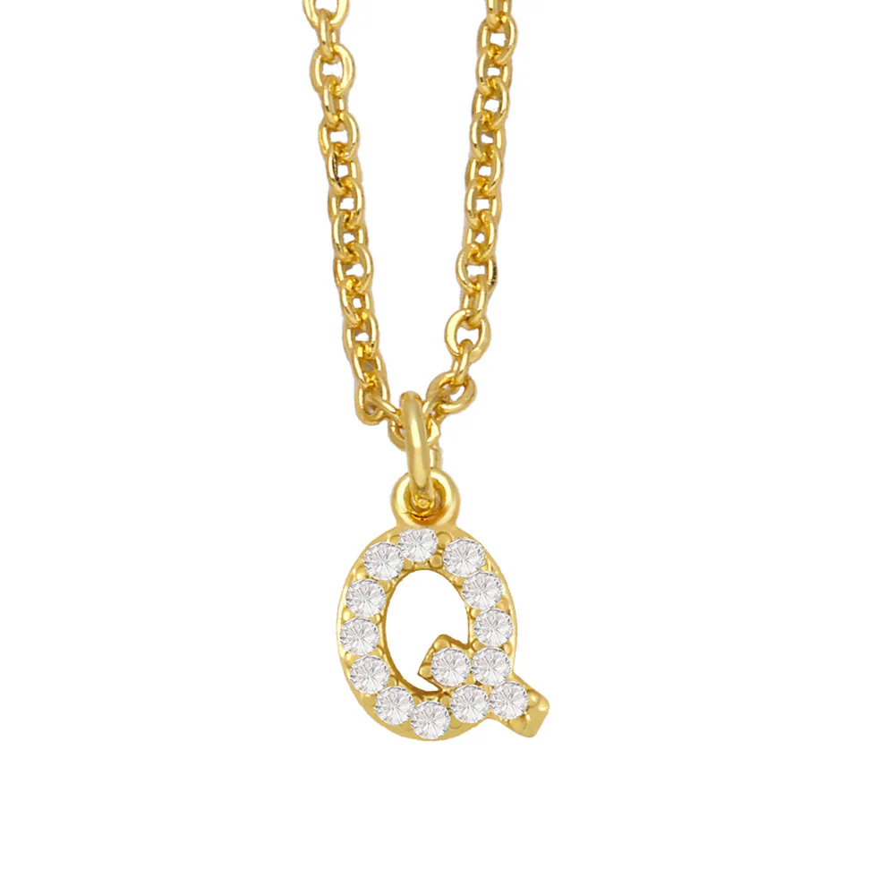 Initial Letter with Zircon Necklace - Image 20