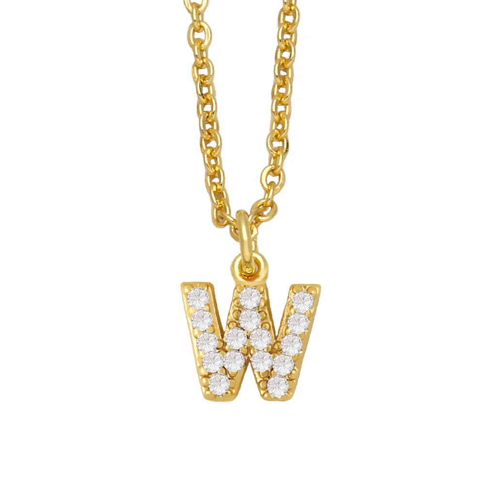 Initial Letter with Zircon Necklace - Image 22