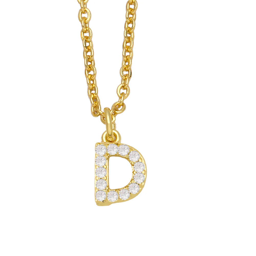 Initial Letter with Zircon Necklace - Image 6