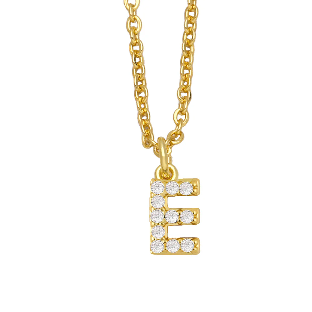 Initial Letter with Zircon Necklace - Image 7