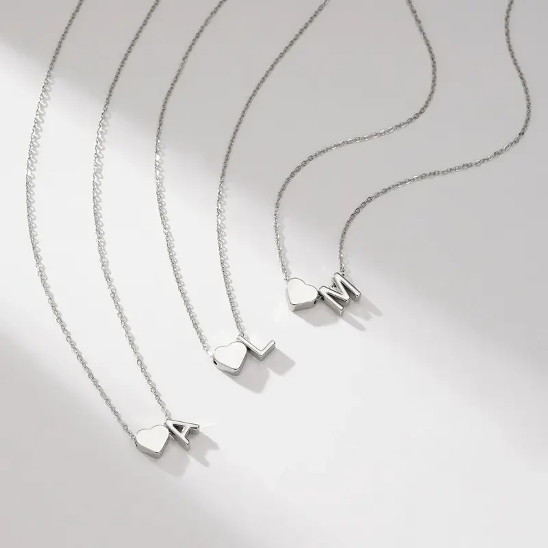 Initial Heart Necklace - Image 7