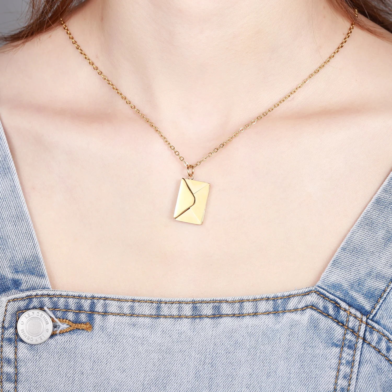 Letter Envelope Necklace - Image 8