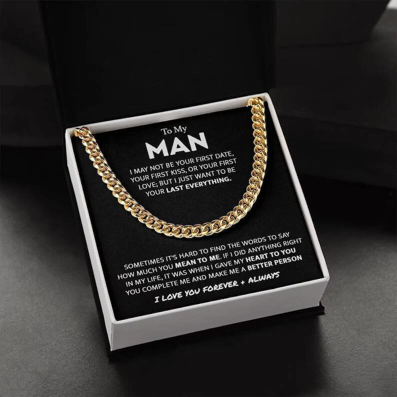 To My Man Cuban Chain Necklace Box - Image 6