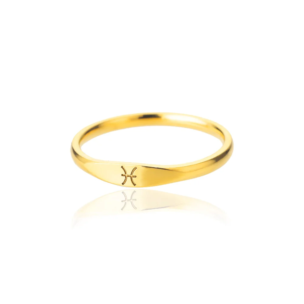 Minimalist Zodiac Sign Ring - Image 10