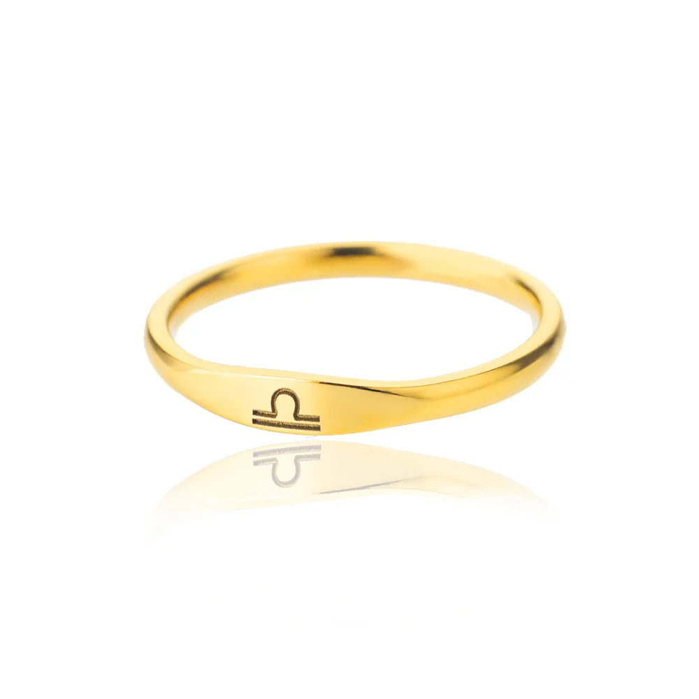 Minimalist Zodiac Sign Ring - Image 11