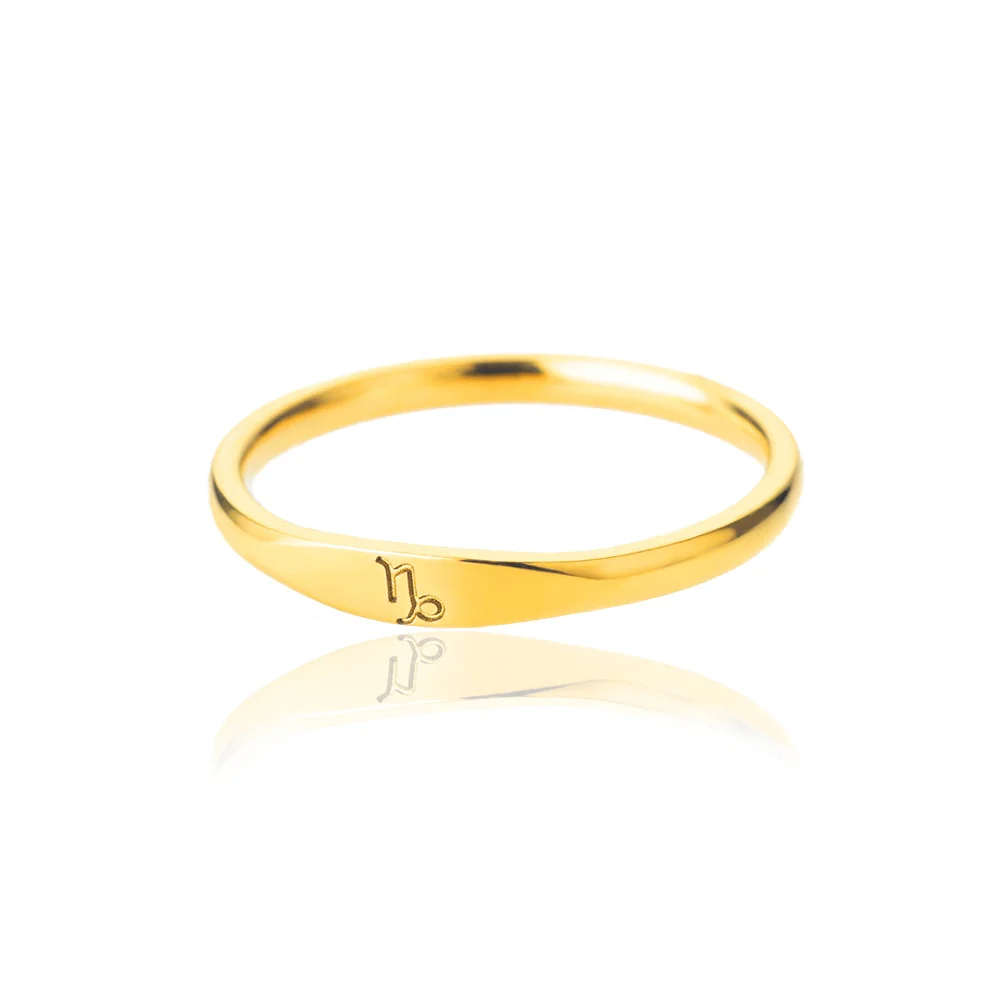 Minimalist Zodiac Sign Ring - Image 12