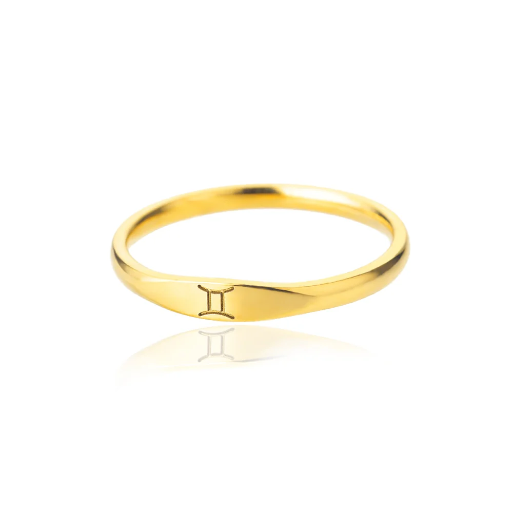 Minimalist Zodiac Sign Ring - Image 16