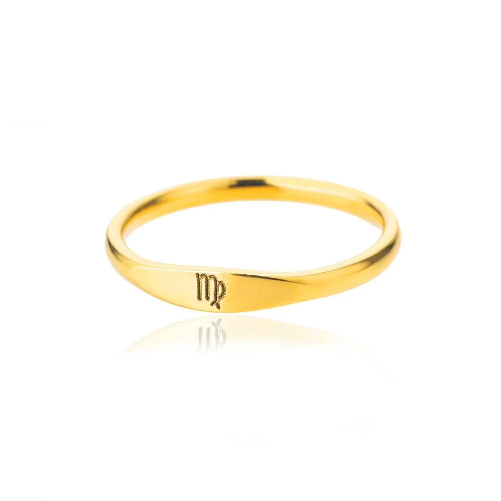 Minimalist Zodiac Sign Ring - Image 17
