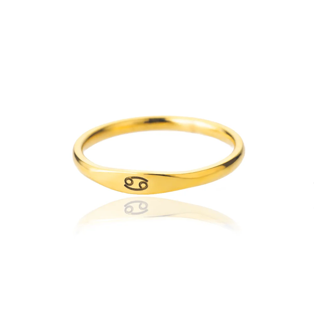 Minimalist Zodiac Sign Ring - Image 6